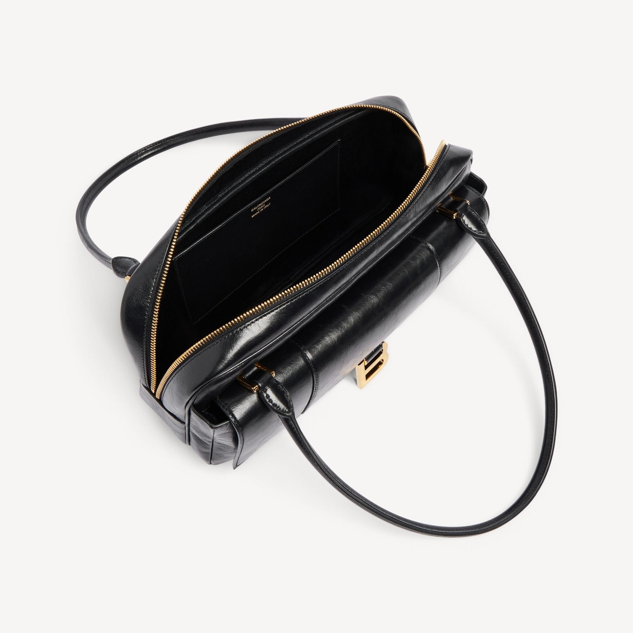 Túi Nữ Balenciaga Hourglass Flat Bowling Bag 'Black' 