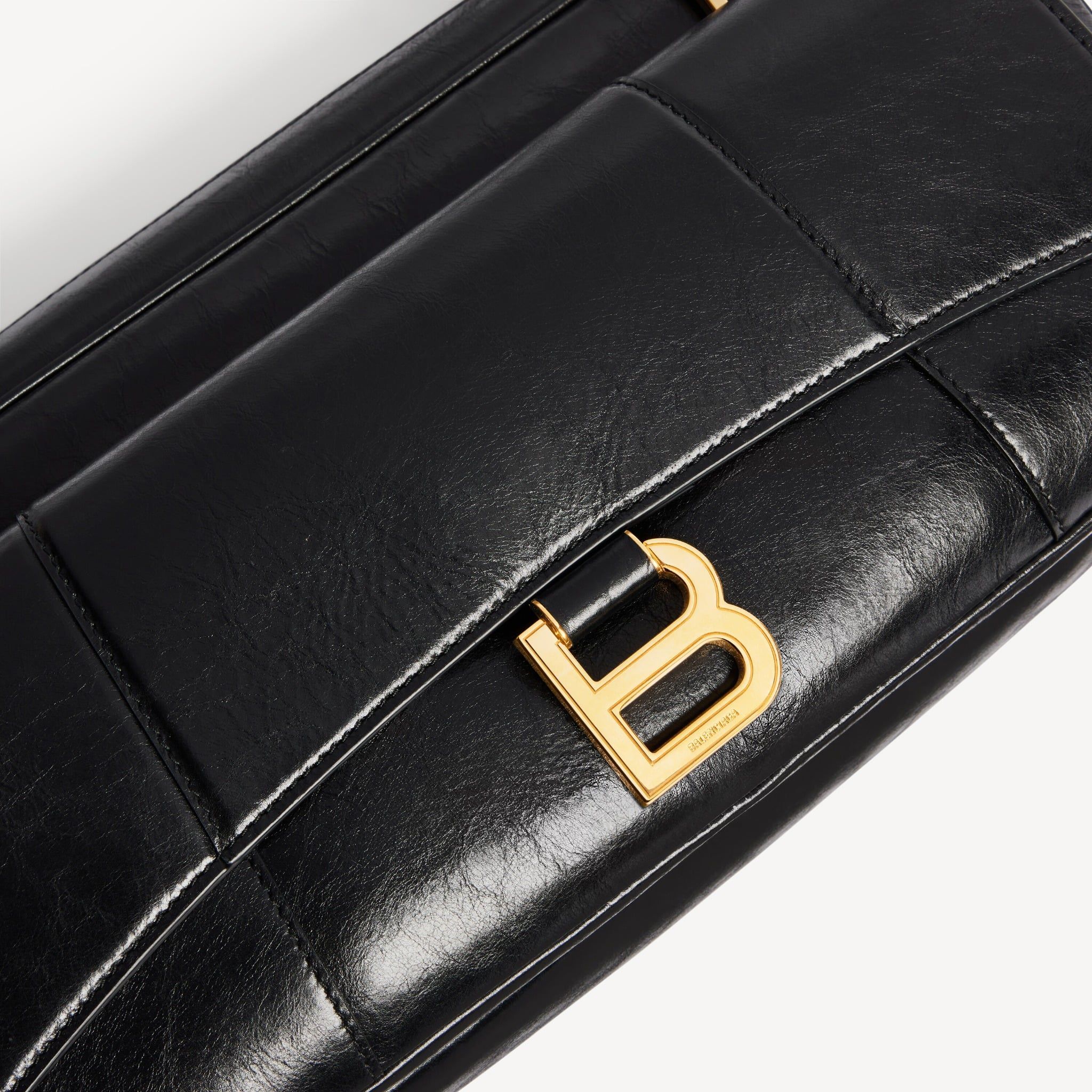  Túi Nữ Balenciaga Hourglass Flat Bowling Bag 'Black' 