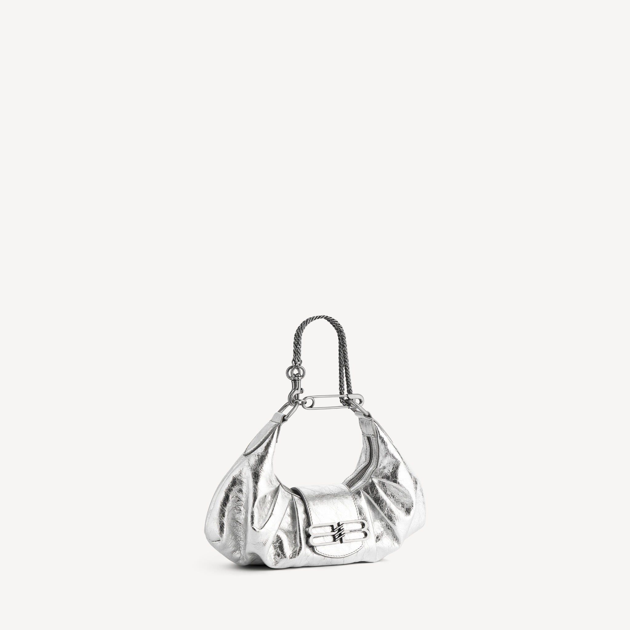  Túi Nữ Balenciaga Pamela Shoulder Bag Small 'Silver' 