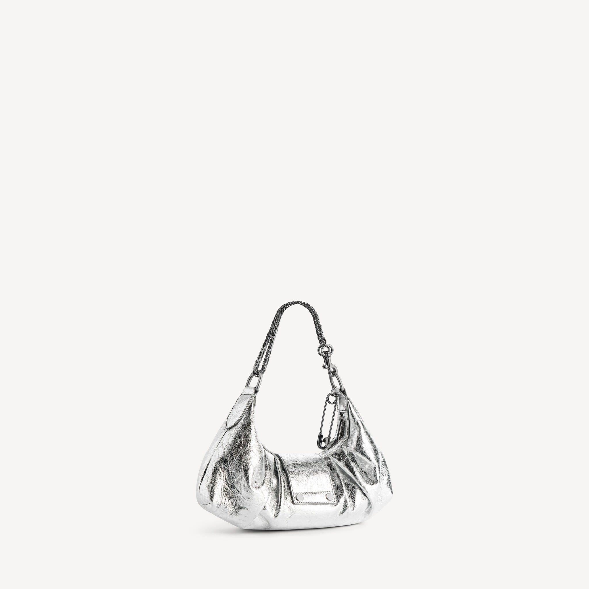  Túi Nữ Balenciaga Pamela Shoulder Bag Small 'Silver' 