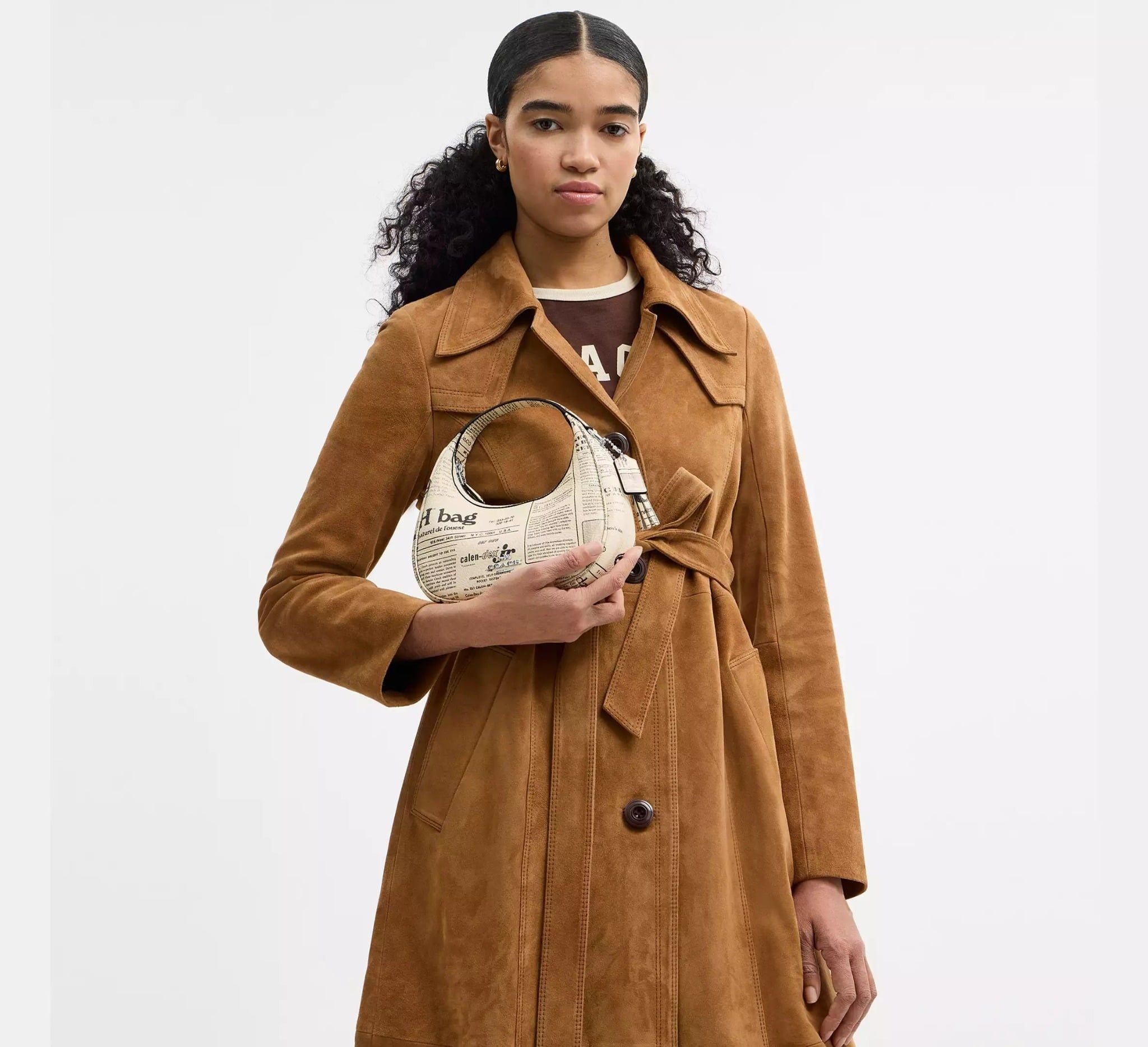  Túi Nữ Coach Carmen Mini Crossbody Bag 'Newspaper Print' 