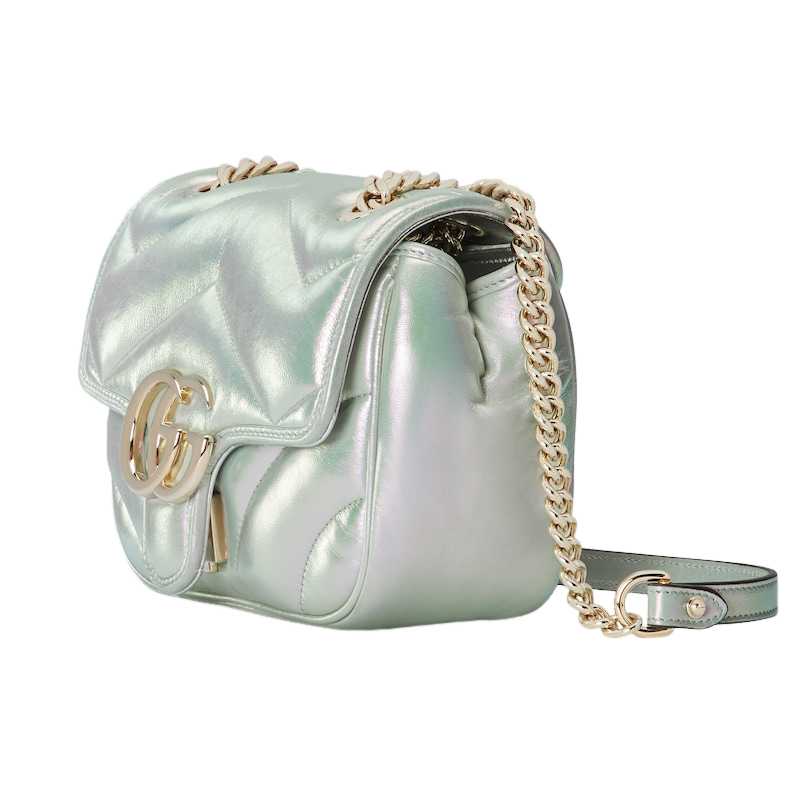  Túi Nữ Gucci GG Marmont Mini Crossbody Bag 'Green' 