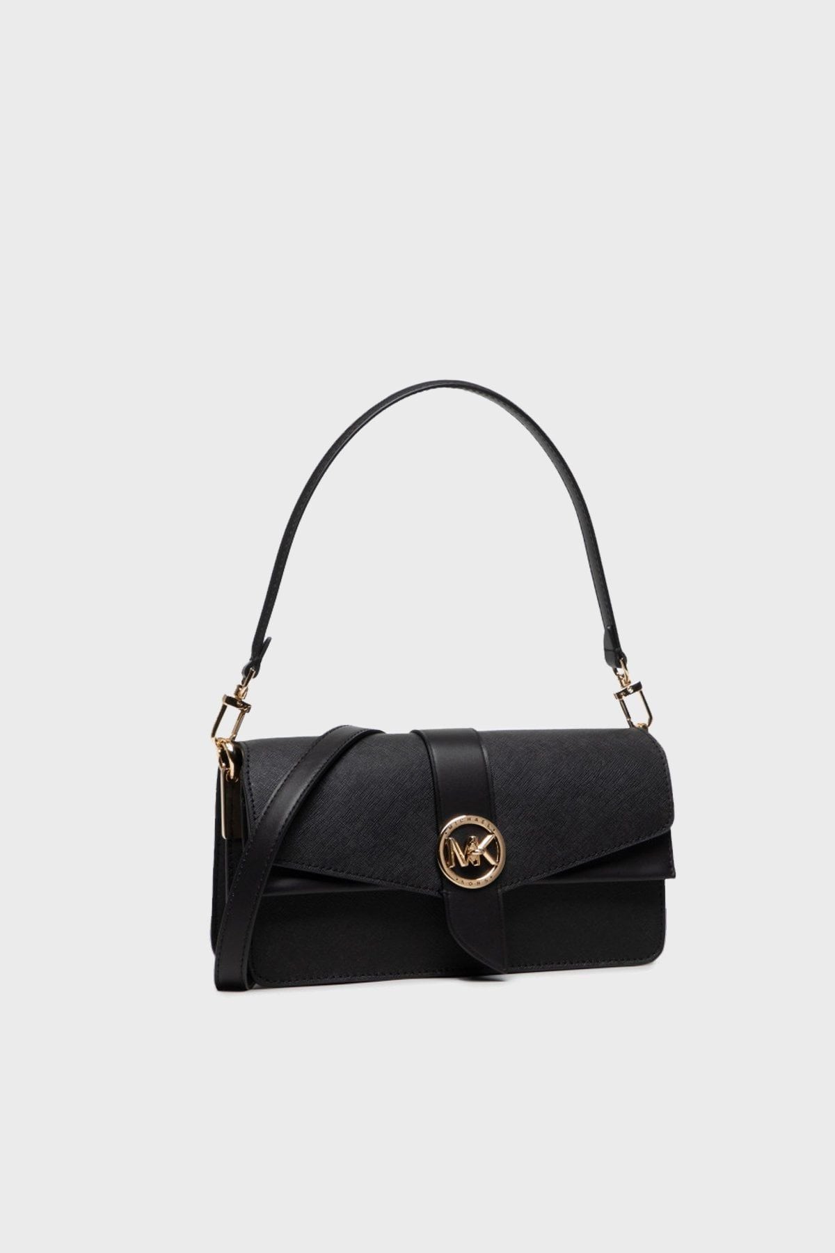  Túi Nữ Michael Kors Greenwich Medium Saffiano 'Black' 