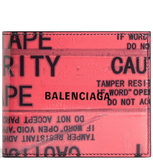  Ví Nam Balenciaga Tape Type Square Folded Wallet 'Red' 