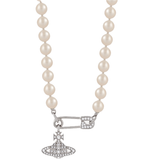  Vòng Cổ Nữ Vivienne Westwood Lucrece Pearl 'Silver' 
