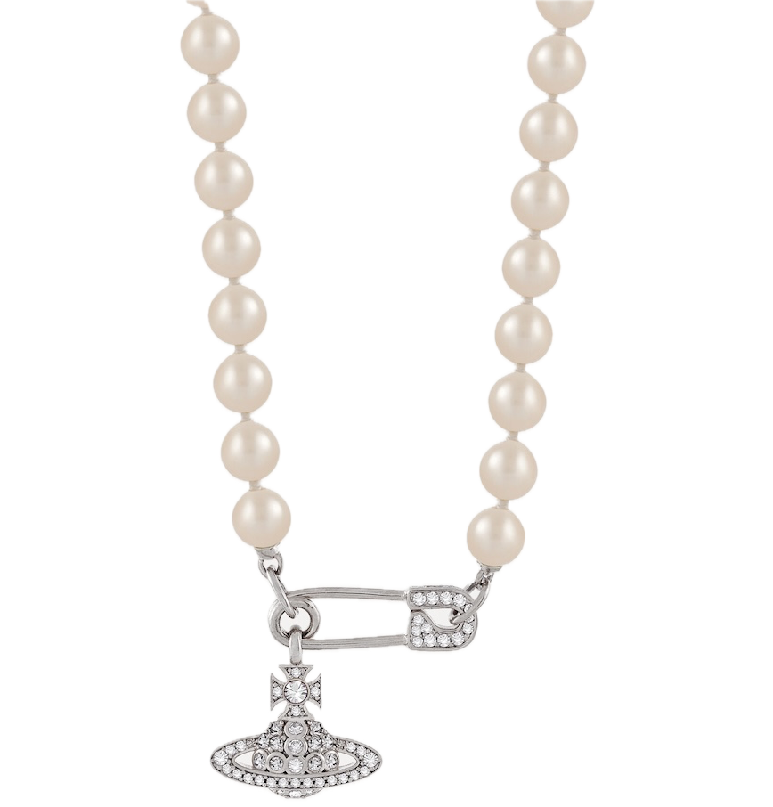  Vòng Cổ Nữ Vivienne Westwood Lucrece Pearl 'Silver' 