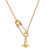  Vòng Cổ Nữ Vivienne Westwood Safety Pin Pendant 'Gold' 