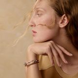  Vòng Tay Nữ Hermes Roulis Double Tour 'Gold Palladium' 