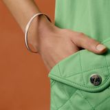  Vòng Tay Nữ Hermes Uni Bangle 'Rose Candeur Palladium' 