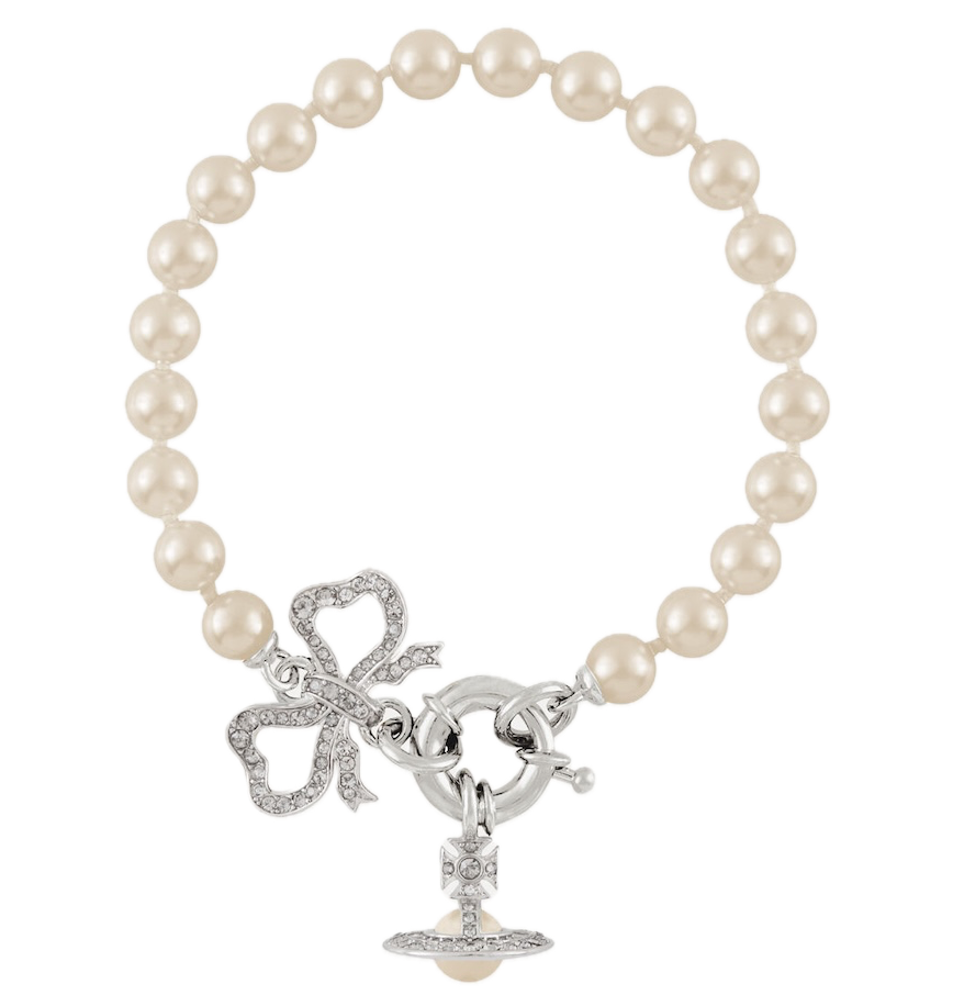  Vòng Tay Nữ Vivienne Westwood Rigoberta Pearl 'Silver' 