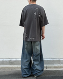  Áo Maison Mihara Yasuhiro Embellished Sticker T-shirt 'Black' 