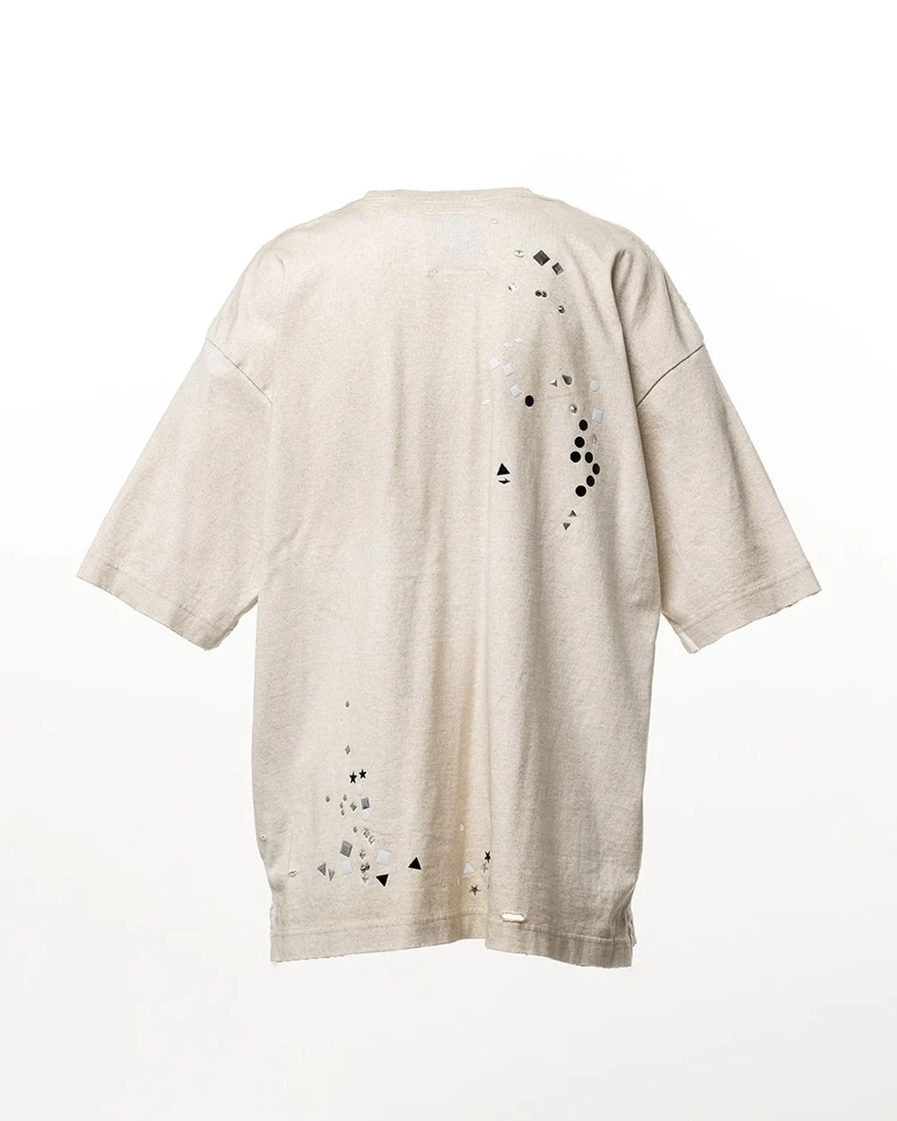  Áo Maison Mihara Yasuhiro Embellished Sticker T-shirt 'White' 