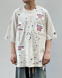  Áo Maison Mihara Yasuhiro Embellished Sticker T-shirt 'White' 