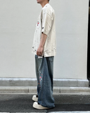  Áo Maison Mihara Yasuhiro Embellished Sticker T-shirt 'White' 