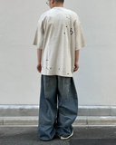  Áo Maison Mihara Yasuhiro Embellished Sticker T-shirt 'White' 