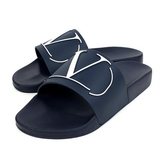  Dép Nam Valentino V-Logo Slippers 'Navy' 