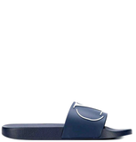  Dép Nam Valentino V-Logo Slippers 'Navy' 