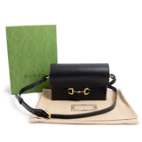  Túi Nữ Gucci Horsebit 1955 Flap Closure 'Black' 