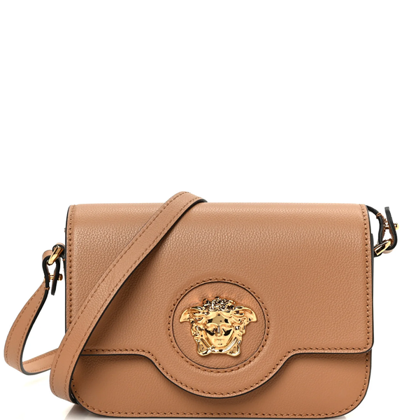  Túi Nữ Versace Grained Calfskin La Medusa 'Brown' 