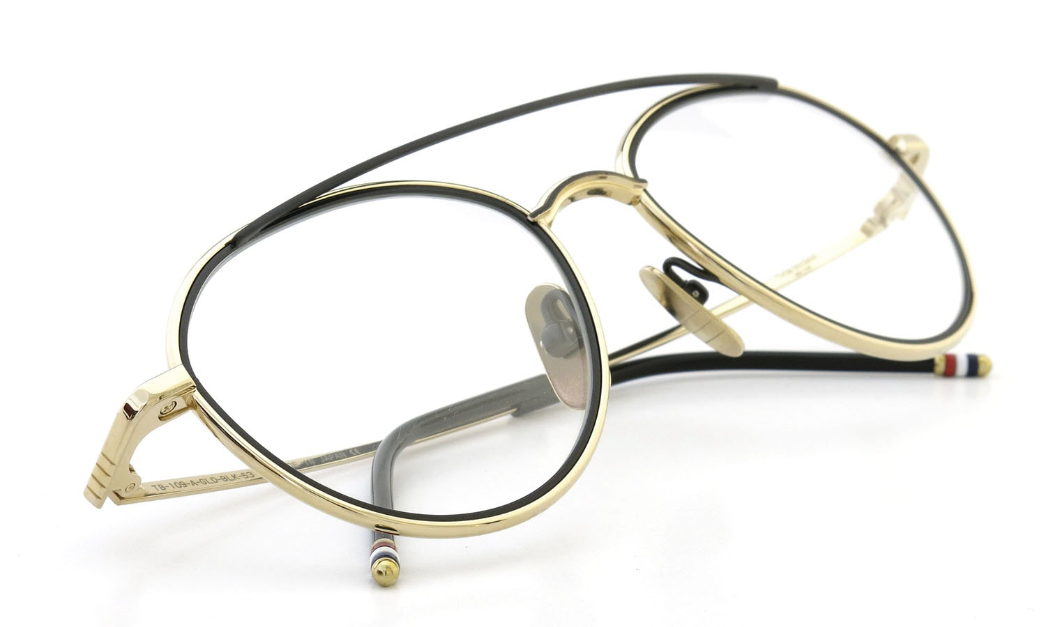  Kính Thom Browne Aviator-Frame Optical 'Black Gold' 