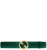  Thắt Lưng Nữ Gucci Blondie Wide Belt 'Green' 