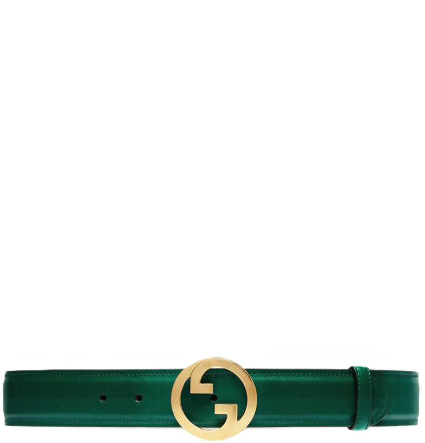  Thắt Lưng Nữ Gucci Blondie Wide Belt 'Green' 