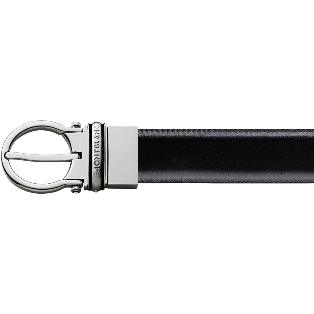  Thắt Lưng MontBlanc Casual Oval Reversible Belt 'Black' 