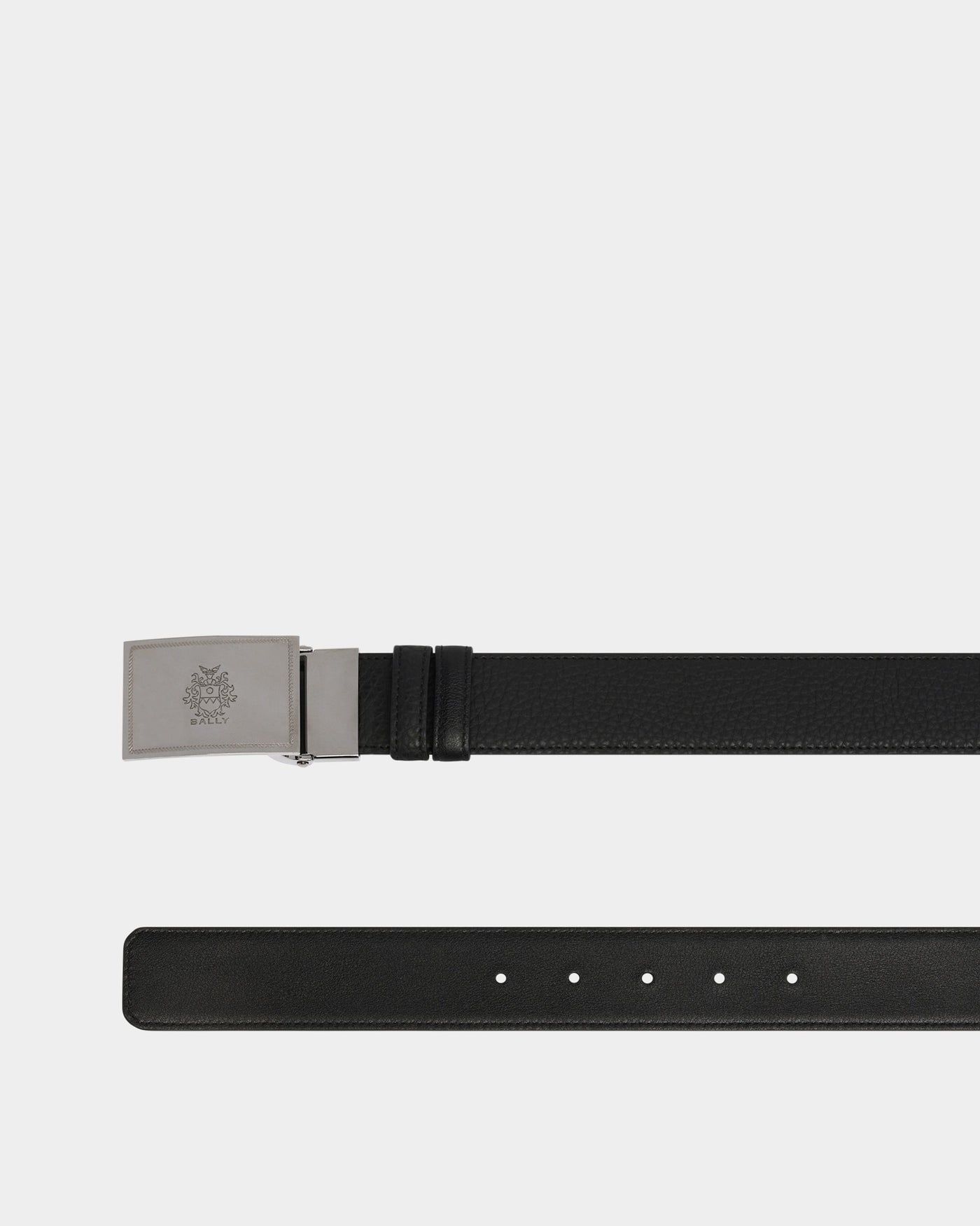  Thắt Lưng Nam Bally Crest Plaque Reversible Belt 'Black' 