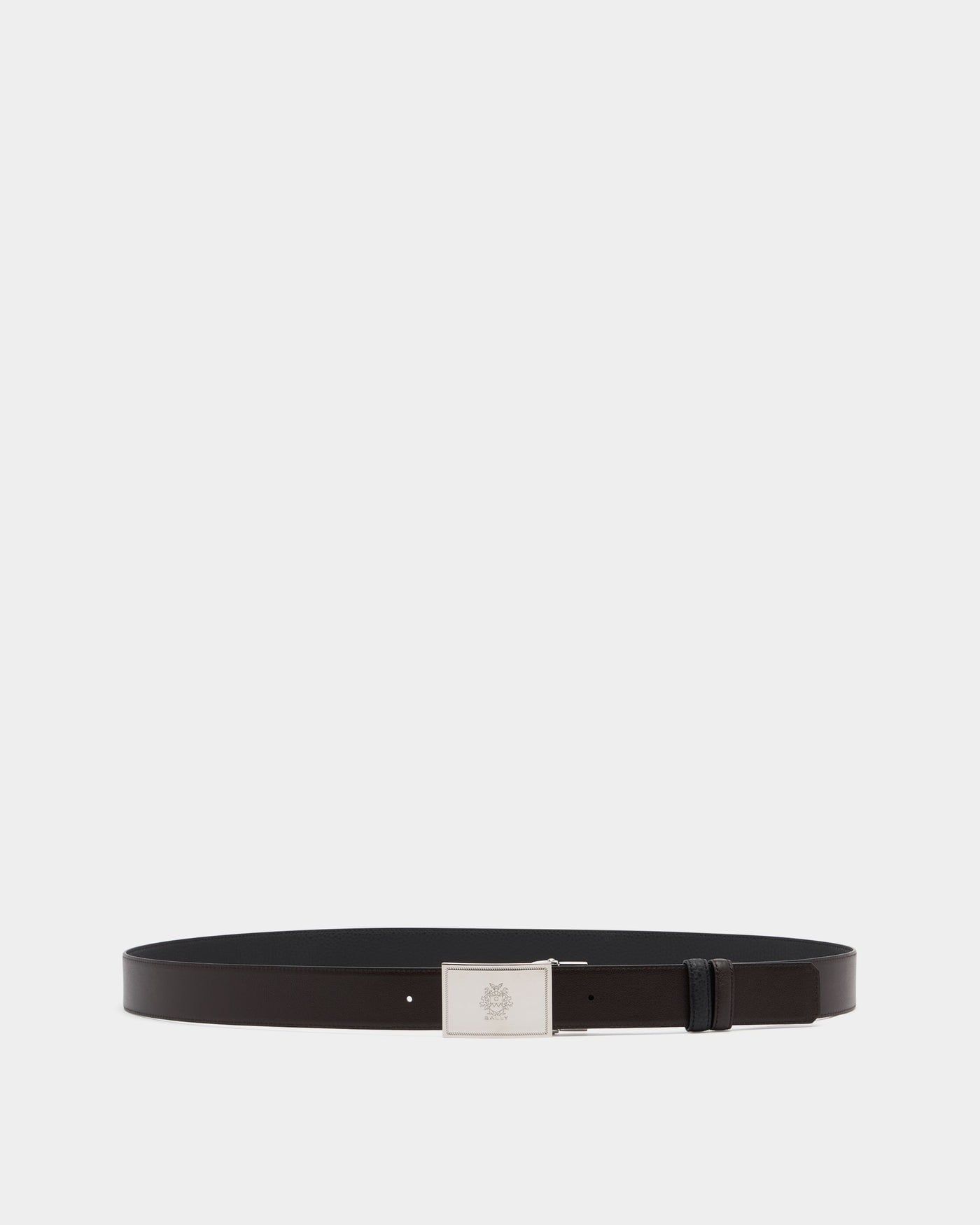  Thắt Lưng Nam Bally Crest Plaque Reversible Belt 'Black' 