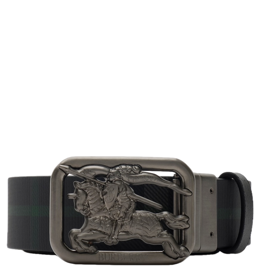  Thắt Lưng Nam Burberry Check Rider Belt 'Black' 