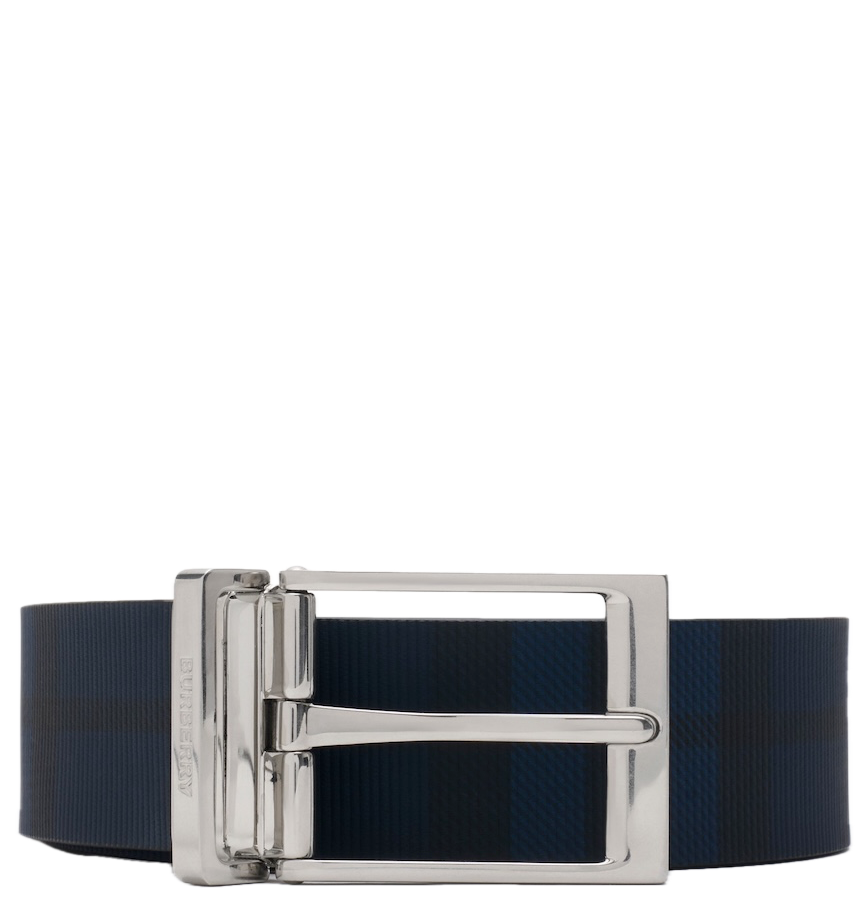  Thắt Lưng Nam Burberry Reversible Check Belt 'Navy' 