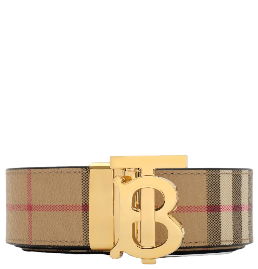  Thắt Lưng Nam Burberry Reversible Check TB Belt 'Beige' 