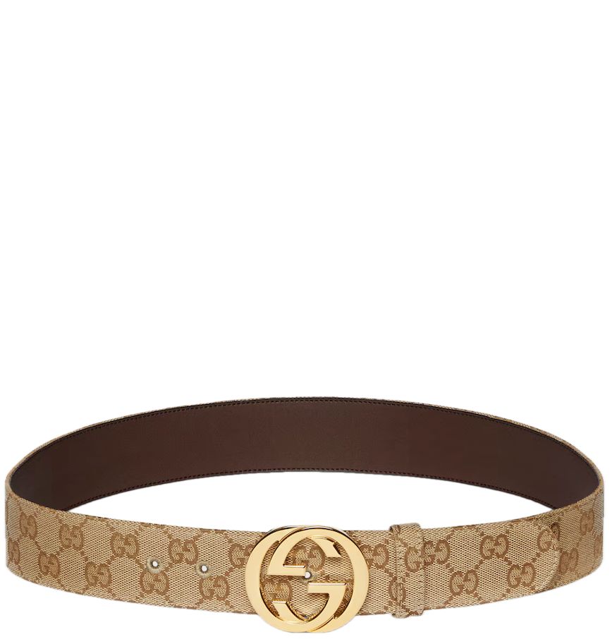  Thắt Lưng Nam Gucci Belt G Buckle 'Sand' 