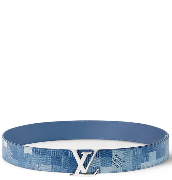 Thắt Lưng Nam Louis Vuitton Initials Damoflage Belt 'Blue' 