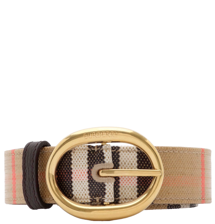  Thắt Lưng Nữ Burberry Check Bloomsbury Belt 'Beige' 