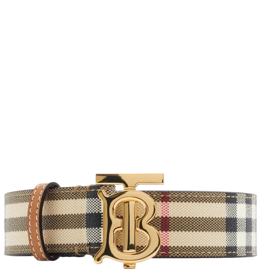  Thắt Lưng Nữ Burberry Check TB Belt 'Beige' 