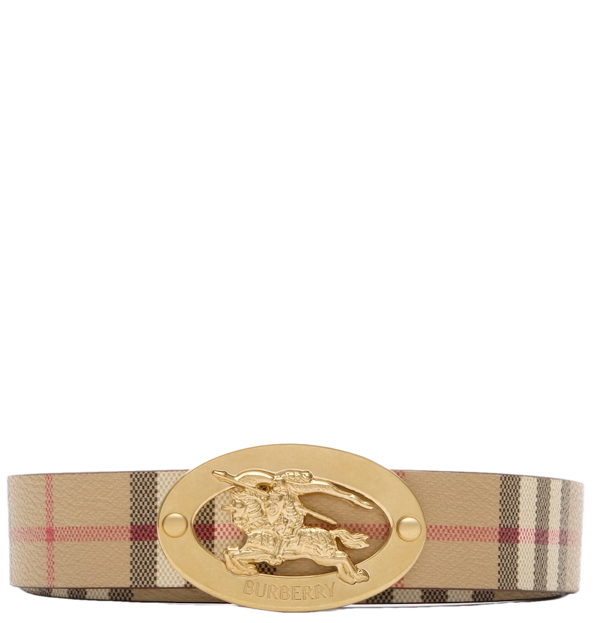  Thắt Lưng Nữ Burberry Reversible Check Oval Belt 'Beige' 