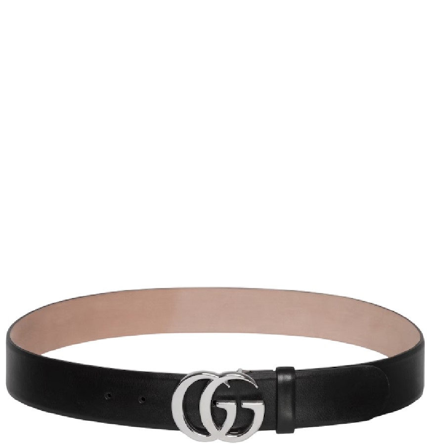  Thắt Lưng Nữ Gucci Flat Marmont Belt 'Black' 