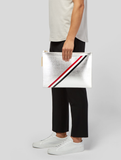  Túi Nam Thom Browne Leather Clutch 'Silver' 