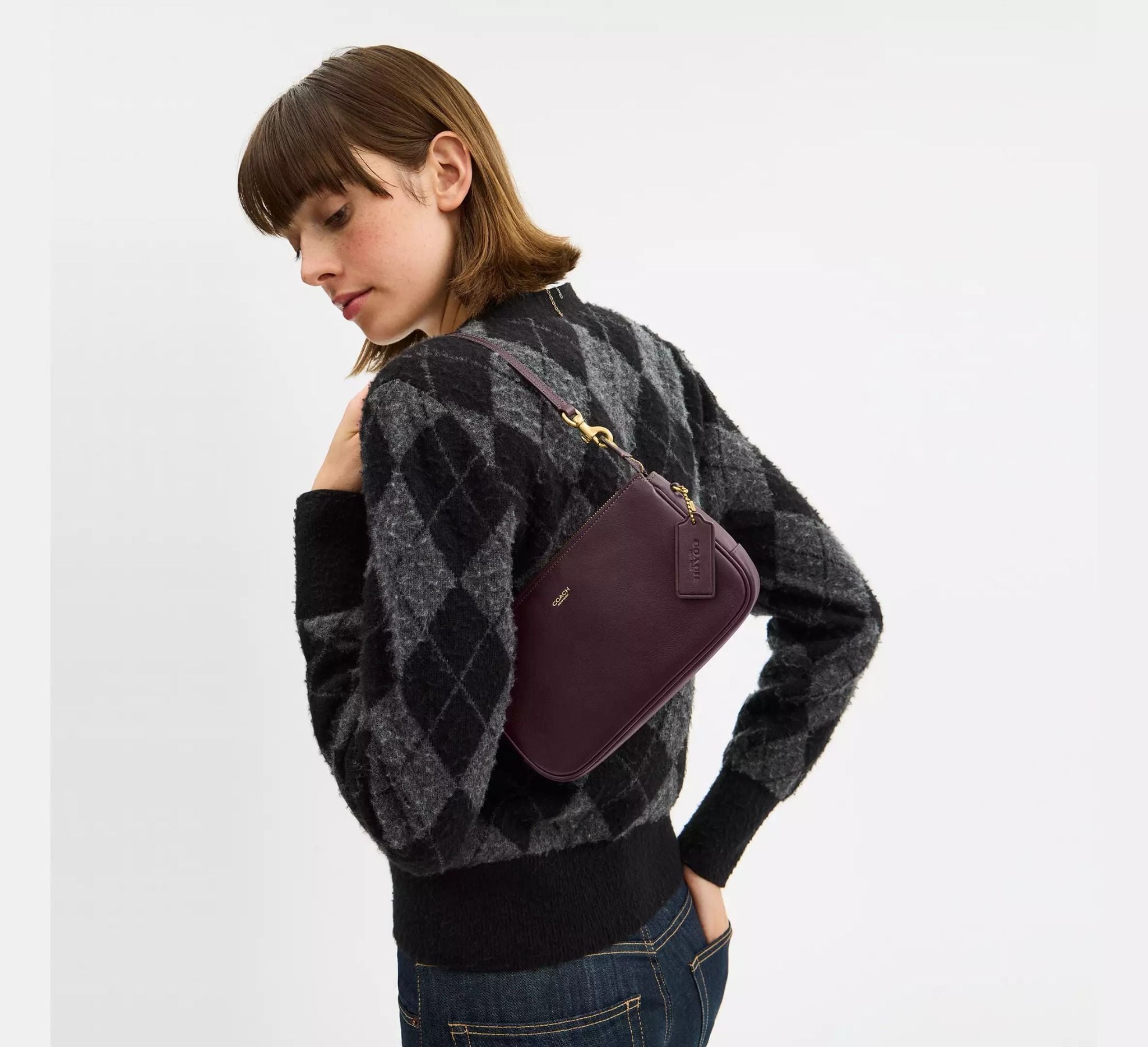  Túi Nữ Coach Plaza Bag 'Brass' 