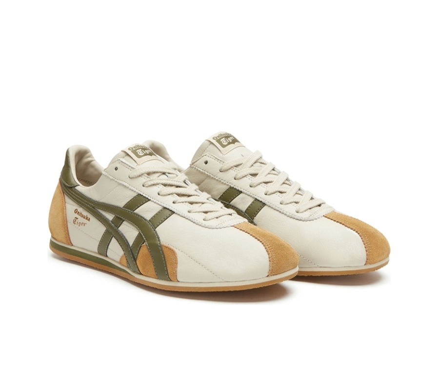  Giày Nam Onitsuka Tiger Runspark 'Beige Olive Mustard' 