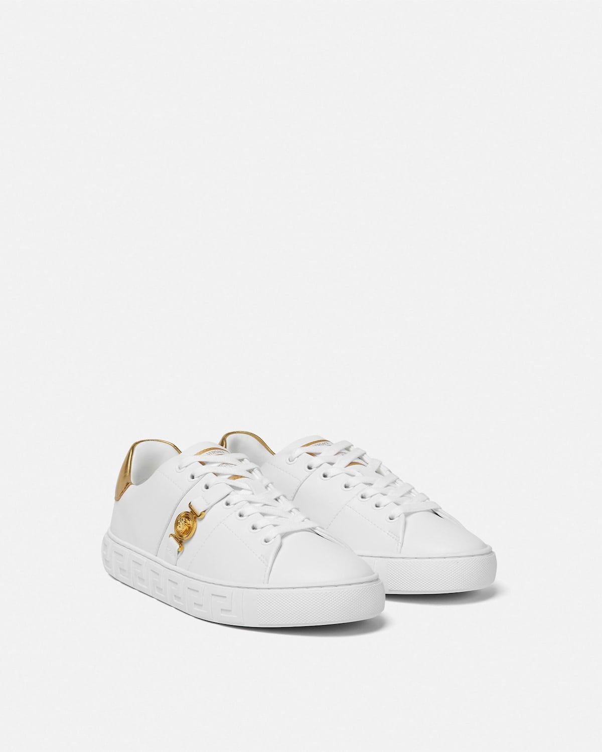  Giày Nam Versace Greca Nylon Trainers 'White' 