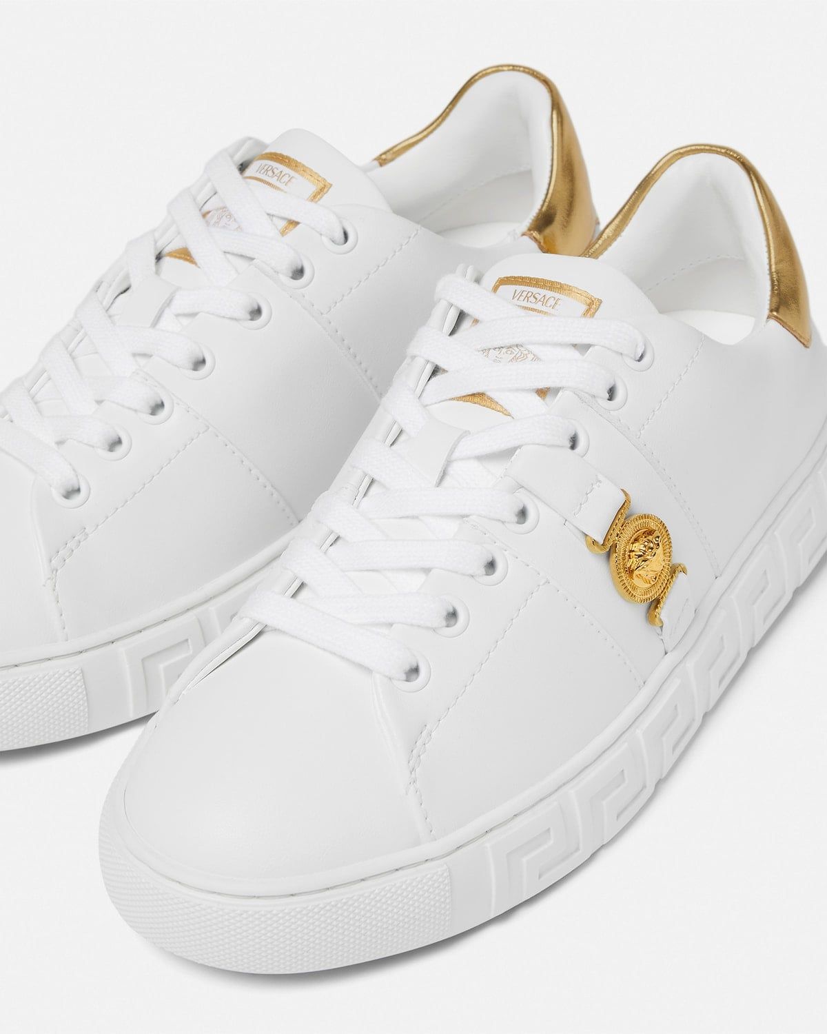  Giày Nam Versace Greca Nylon Trainers 'White' 