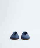  Giày Nữ Bottega Veneta Rosa Ballerina 'Blu Venezia' 