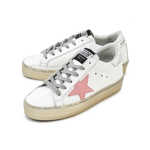  Giày Nữ Golden Goose Hi-Star 'White Glitter' 