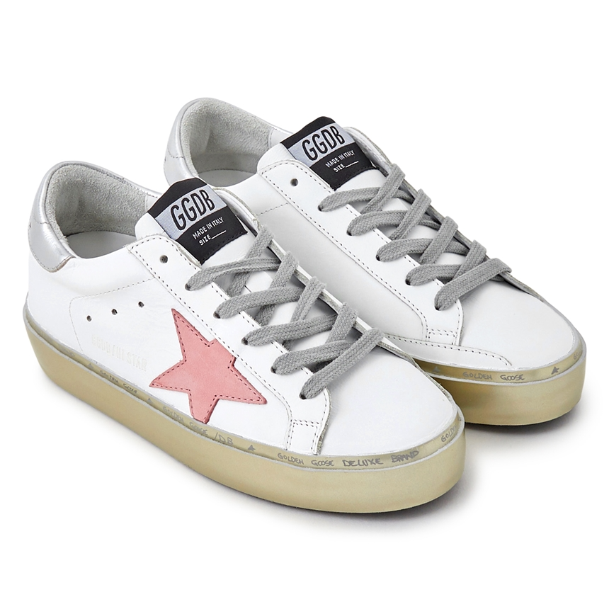  Giày Nữ Golden Goose Hi-Star 'White Glitter' 