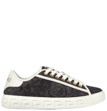  Giày Nữ Versace Greca Jacquard Trainers 'Black' 