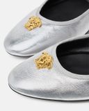  Giày Nữ Versace La Medusa Ballerinas 'Silver' 