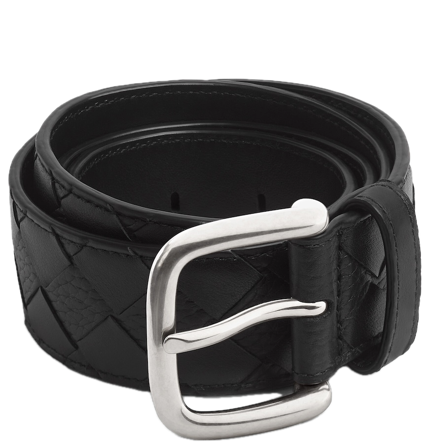  Thắt Lưng Nam Bottega Veneta Intrecciato Belt 'Black' 