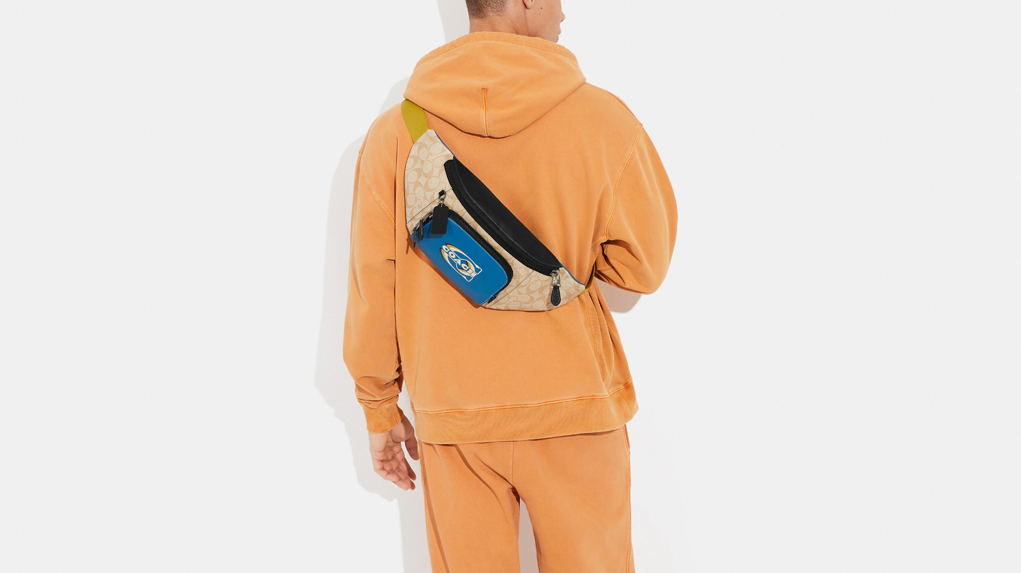  Túi Coach Track Belt Colorblock Signature 'Light Khaki' 